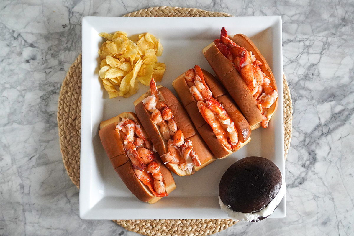 Lobster roll Mason's servito nel ristorante di Firenze