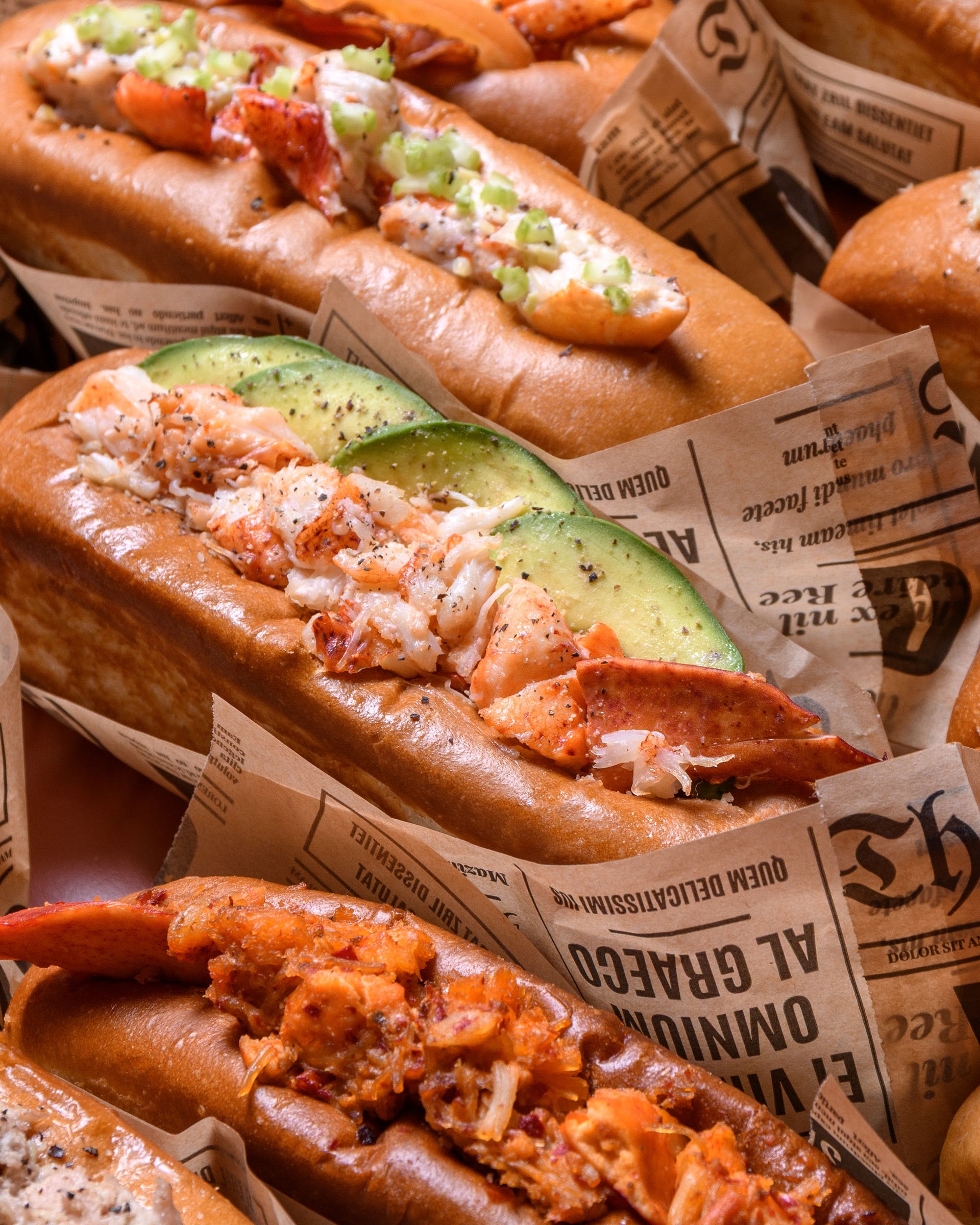 Lobster roll Mason's con avocado